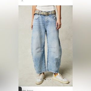 We The Free Lucky You Mid-Rise Barrel Jeans